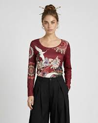 Body Manga Larga Beige